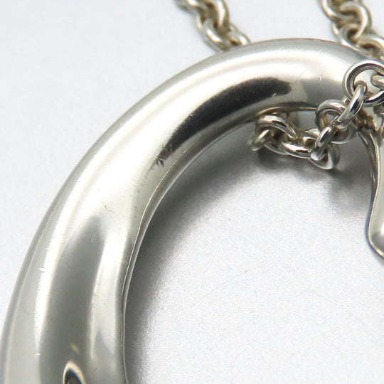 TIFFANY&Co. Necklace Silver925 Silver Open heart Women Used Authentic