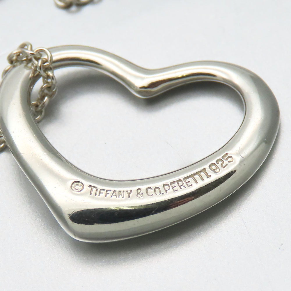 TIFFANY&Co. Necklace Silver925 Silver Open heart Women Used Authentic
