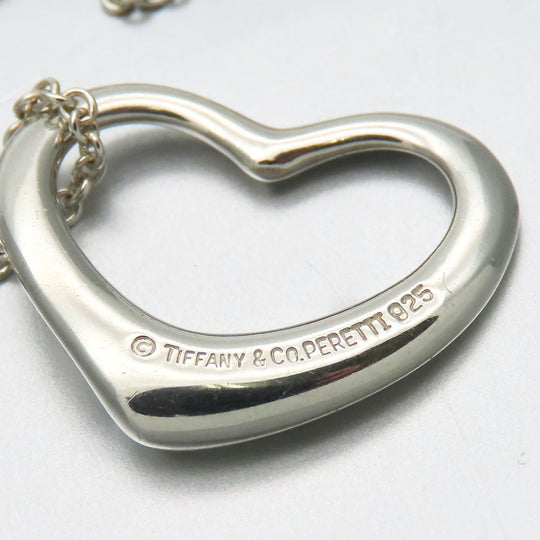 TIFFANY&Co. Necklace Silver925 Silver Open heart Women Used Authentic