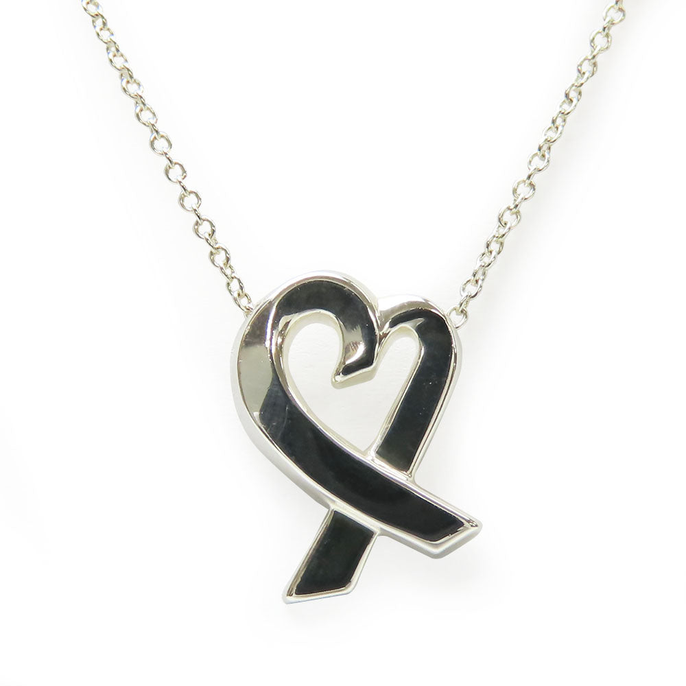 TIFFANY&Co. Necklace Silver925 Silver Loving heart Women Used Authentic