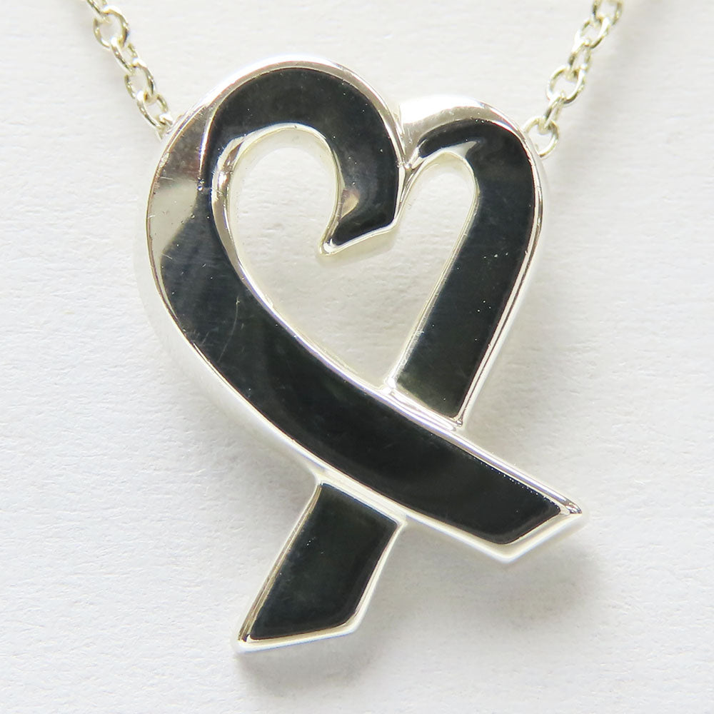 TIFFANY&Co. Necklace Silver925 Silver Loving heart Women Used Authentic
