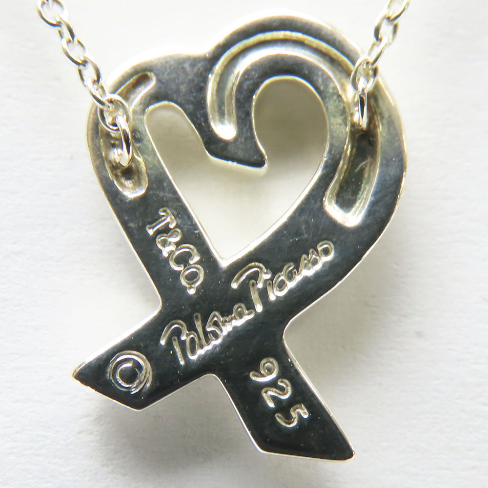 TIFFANY&Co. Necklace Silver925 Silver Loving heart Women Used Authentic
