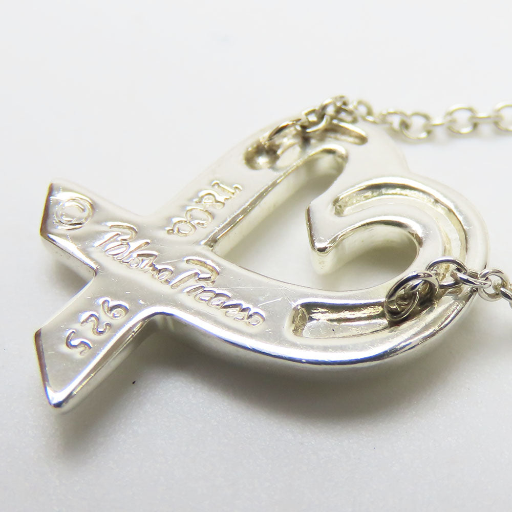 TIFFANY&Co. Necklace Silver925 Silver Loving heart Women Used Authentic