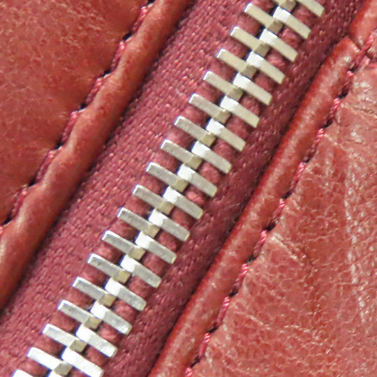 CHANEL Shoulder Bag lambskin Bordeaux quilting Women Used Authentic