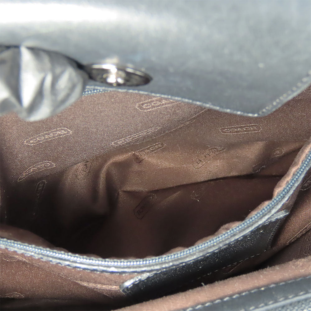 COACH Handbag 7400 Nylon, Leather black Women Used Authentic