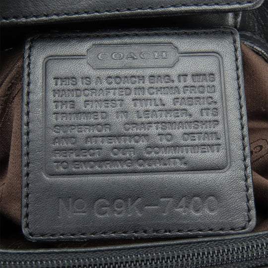 COACH Handbag 7400 Nylon, Leather black Women Used Authentic