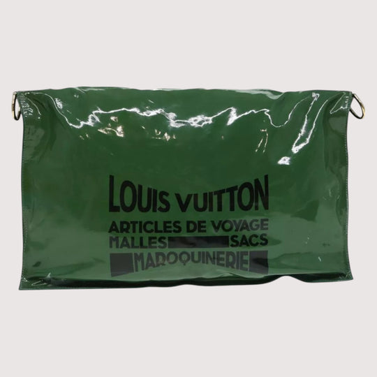 Louis Vuitton Vintage Busu Shoulder Bag Enamel Green Women's Handbag