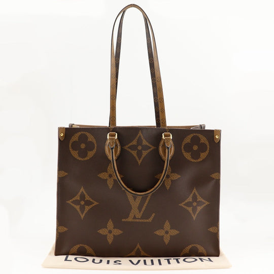 LOUIS VUITTON Tote Bag M45320 Monogram Canvas , Monogram Reverse Brown 2WAYShoulder Monogram Giant On-the-go GM Women(Unisex) Used Authentic
