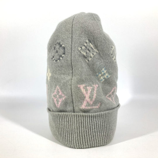 LOUIS VUITTON Knit hat M70844 Wool / cashmere beige Bonnet Pop Monogram