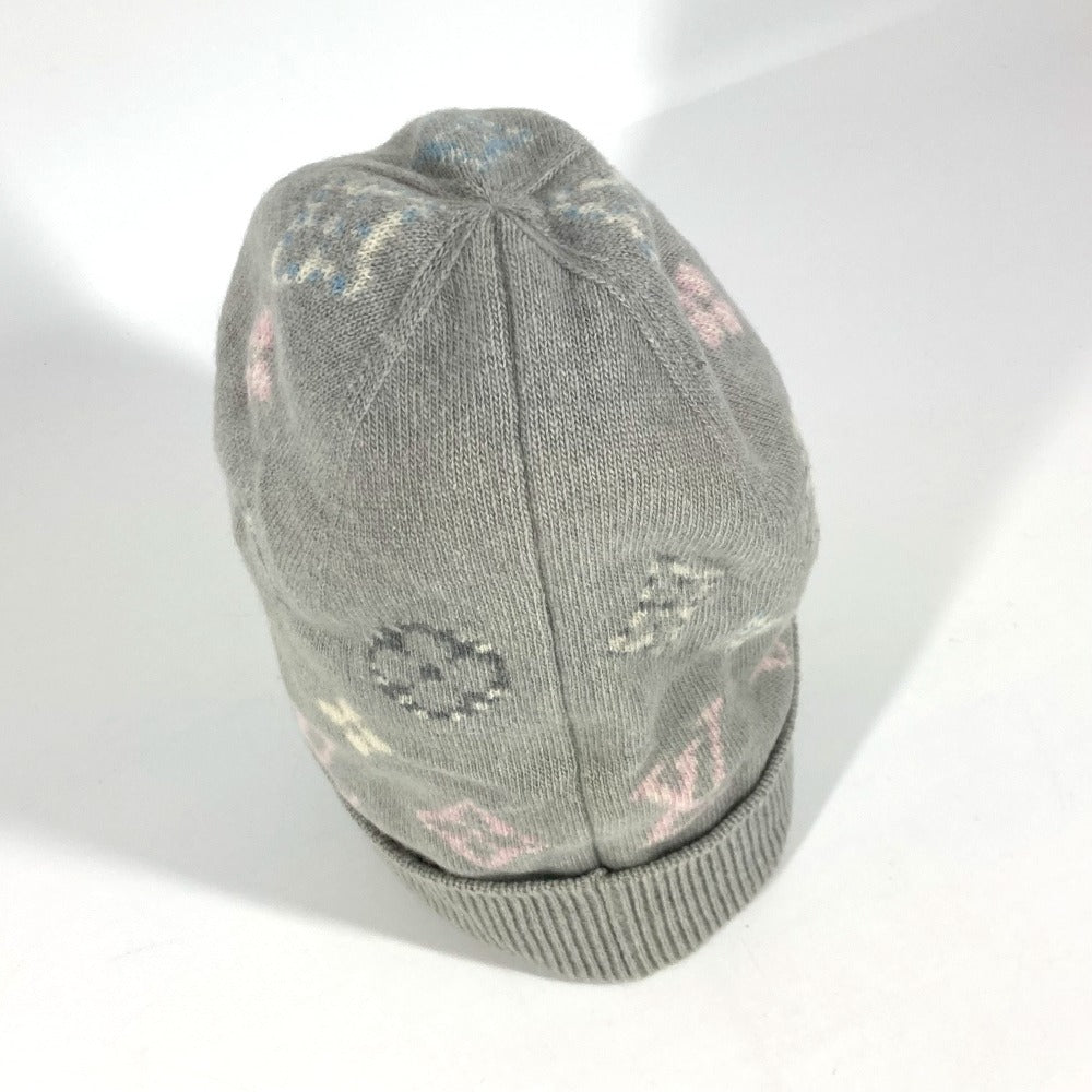 LOUIS VUITTON Knit hat M70844 Wool / cashmere beige Bonnet Pop Monogram