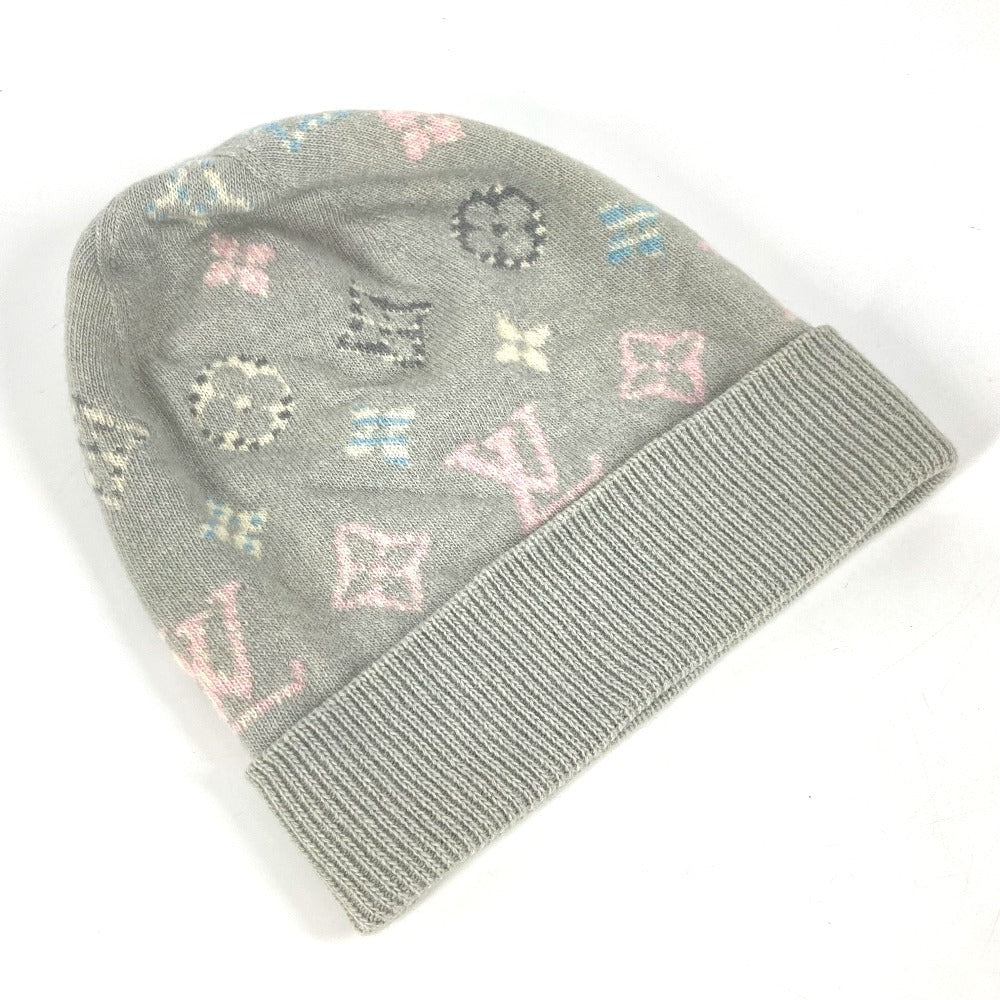 LOUIS VUITTON Knit hat M70844 Wool / cashmere beige Bonnet Pop Monogram
