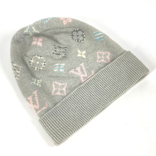 LOUIS VUITTON Knit hat M70844 Wool / cashmere beige Bonnet Pop Monogram