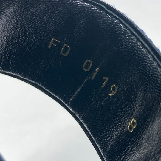 LOUIS VUITTON Sandals Taiga Leather black Mirabeau line mens 8 Used Authentic