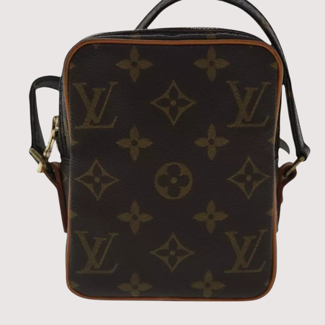 Louis Vuitton Vintage Monogram Mini Danube Shoulder Bag Brown Unisex