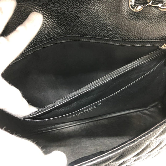 CHANEL Shoulder Bag A28600 Caviar skin black Matrasse 30 Women Used Authentic