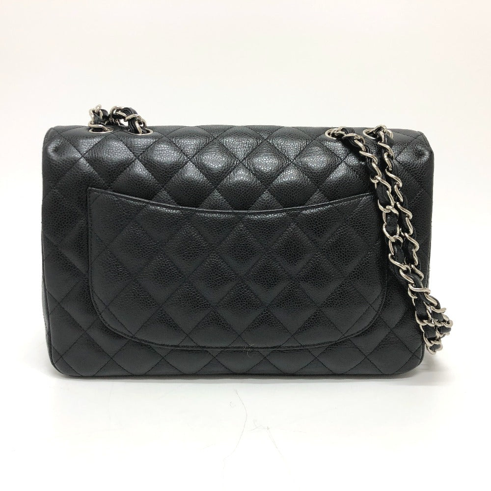 CHANEL Shoulder Bag A28600 Caviar skin black Matrasse 30 Women Used Authentic