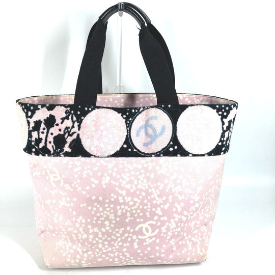 CHANEL Shoulder Bag cotton pink High Summer Pile Large CC COCO Mark