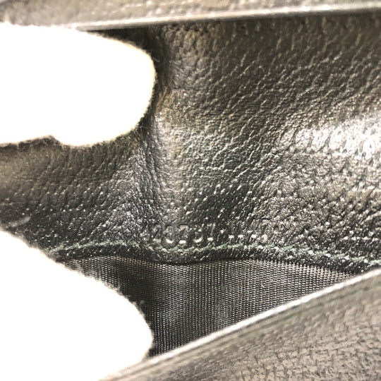 GUCCI Card Case 428737 leather black GG Marmont