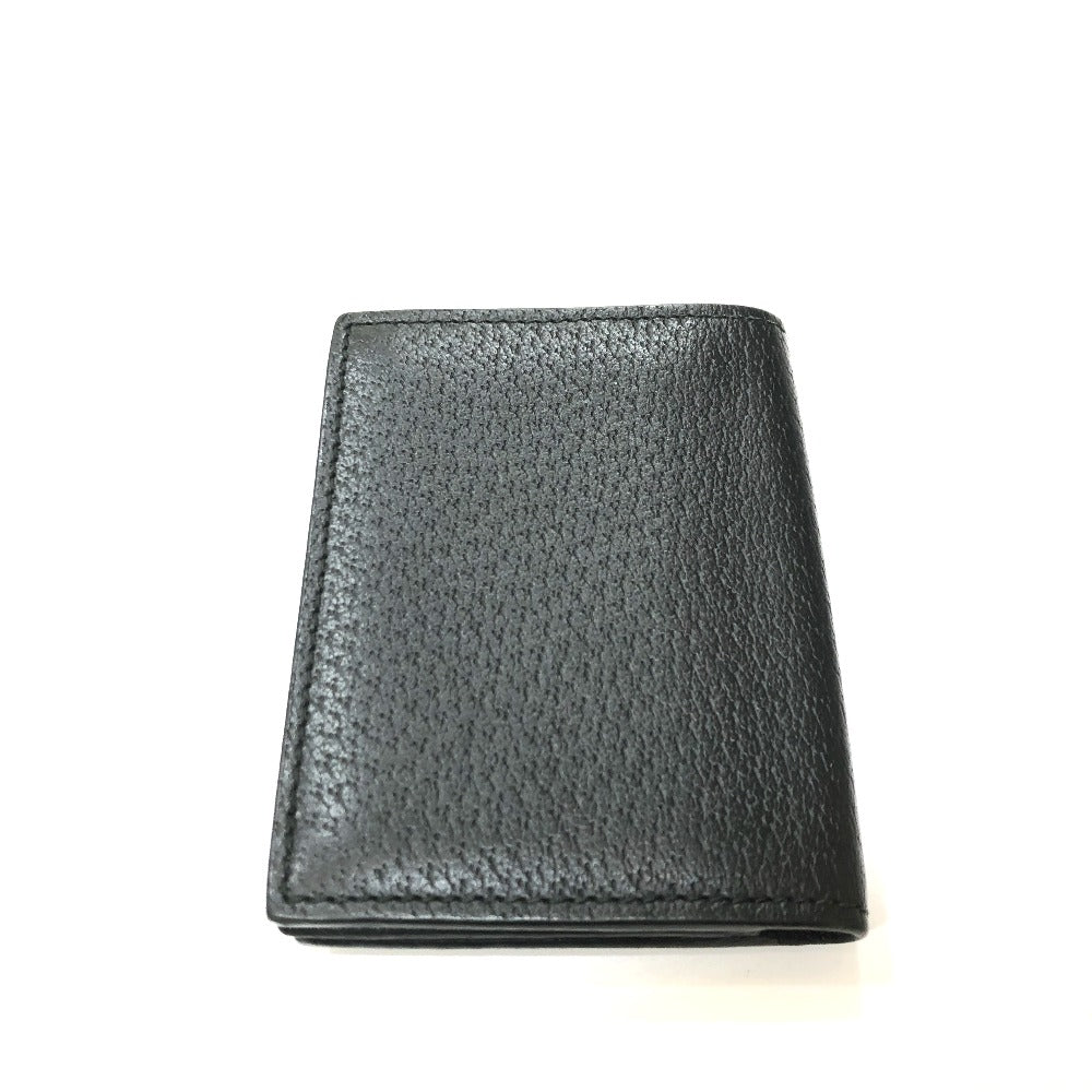 GUCCI Card Case 428737 leather black GG Marmont