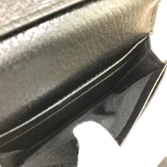 GUCCI Card Case 428737 leather black GG Marmont