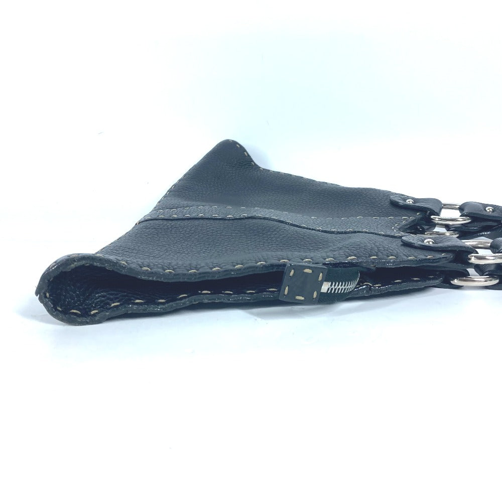 FENDI Handbag 8BR264 leather black Celeria