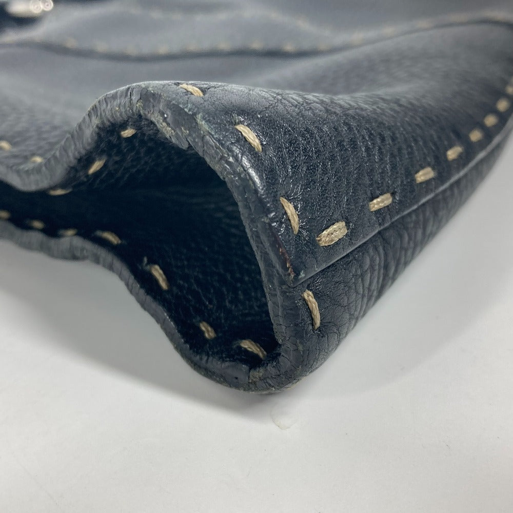 FENDI Handbag 8BR264 leather black Celeria