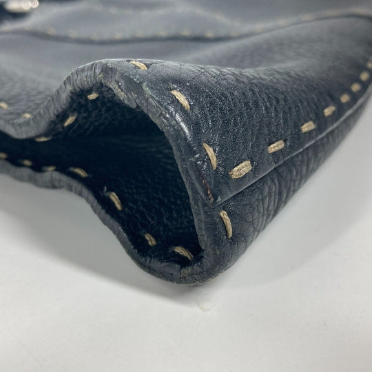 FENDI Handbag 8BR264 leather black Celeria