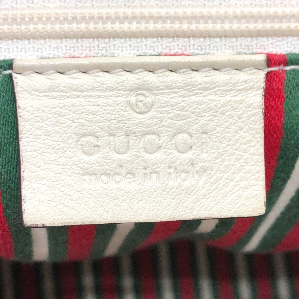 GUCCI Shoulder Bag 169946 GG canvas / leather Ivory GG Newbrit Women Used Authentic