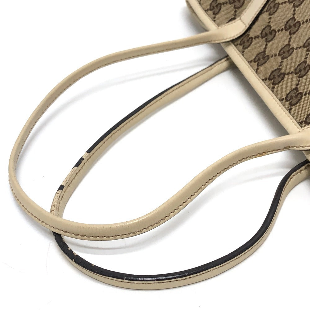 GUCCI Shoulder Bag 169946 GG canvas / leather Ivory GG Newbrit Women Used Authentic