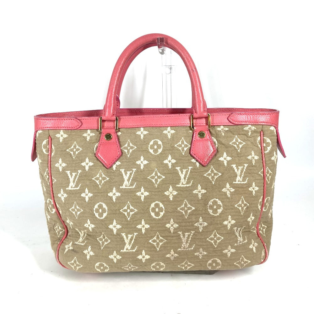 LOUIS VUITTON Tote Bag M93496 Leather / canvas pink Monogram Sabia Hippo MM Women Used Authentic