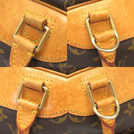 LOUIS VUITTON Handbag M47270 Monogram canvas Brown Monogram Deauville unisex(Unisex) Used Authentic