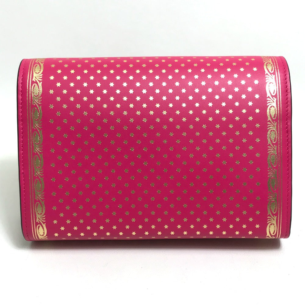 GUCCI Long Wallet Purse 524967 leather Pink / Gold GUCCY logo Women Used Authentic