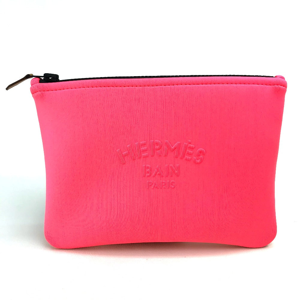 HERMES Pouch Polyamide, Elastane Light pink Truth Neovan PM Women Used Authentic