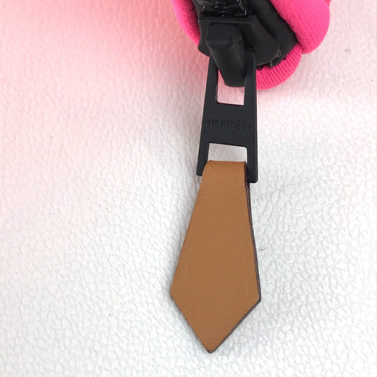 HERMES Pouch Polyamide, Elastane Light pink Truth Neovan PM Women Used Authentic