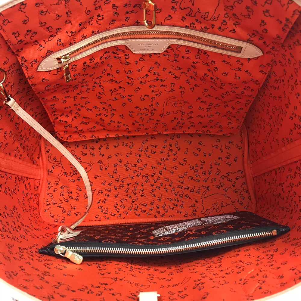 LOUIS VUITTON Tote Bag M44441 Monogram canvas Brown Transformed monogram Neverfull MM Women Used Authentic