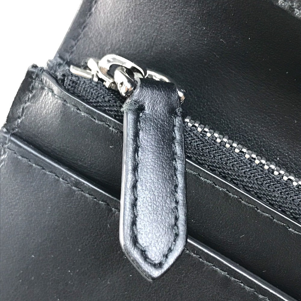 BURBERRY Long Wallet Purse 8016613 PVC / Leather Beige / black Cavendish mens Used Authentic