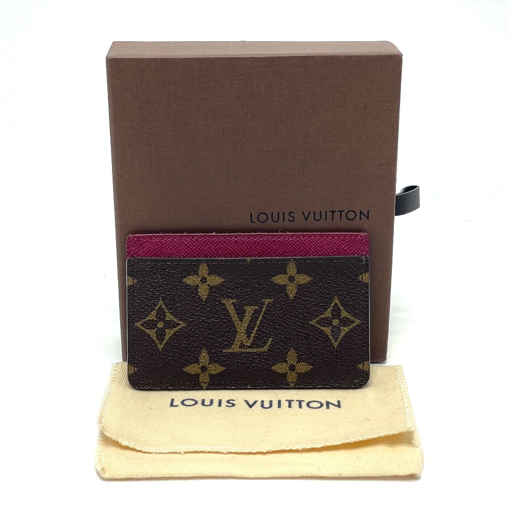 LOUIS VUITTON Card Case M60703 Monogram canvas Brown Monogram Porte Cartes Simple