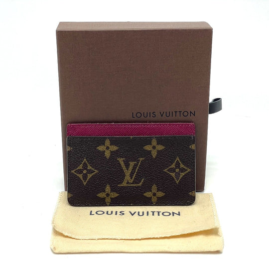 LOUIS VUITTON Card Case M60703 Monogram canvas Brown Monogram Porte Cartes Simple