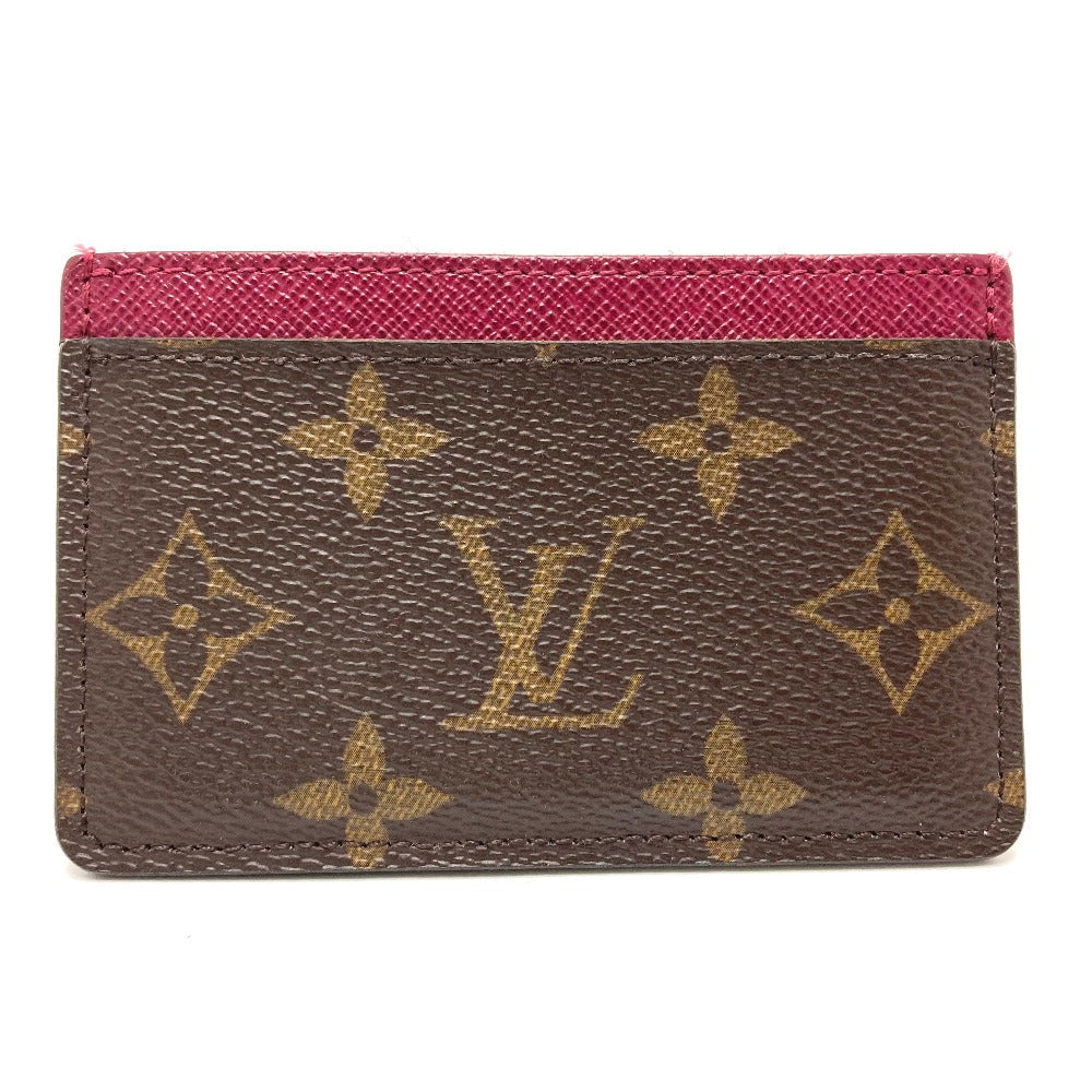 LOUIS VUITTON Card Case M60703 Monogram canvas Brown Monogram Porte Cartes Simple