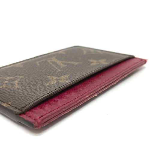 LOUIS VUITTON Card Case M60703 Monogram canvas Brown Monogram Porte Cartes Simple