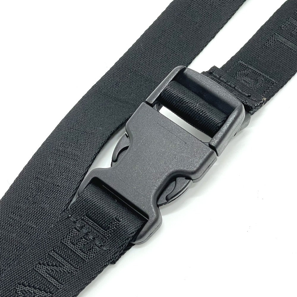 CHANEL Shoulder Bag Nylon White x black Sports Line CCCOCO Mark drink bag Women Used Authentic