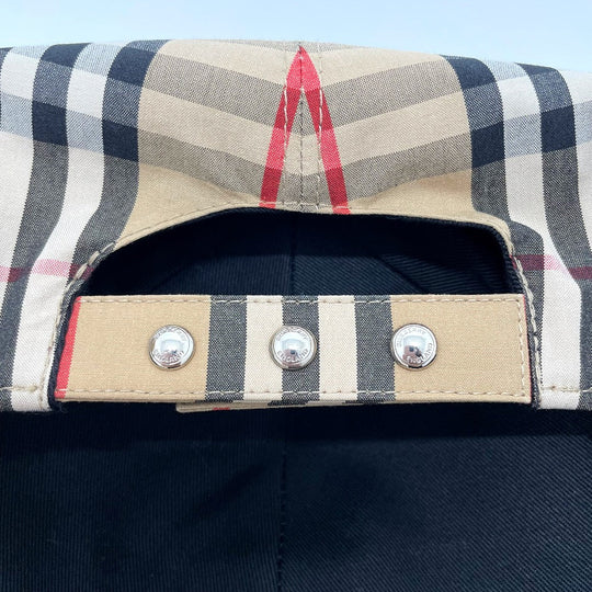BURBERRY cap 8017283 cotton beige Vintage check TB logo mens(Unisex) M Used Authentic