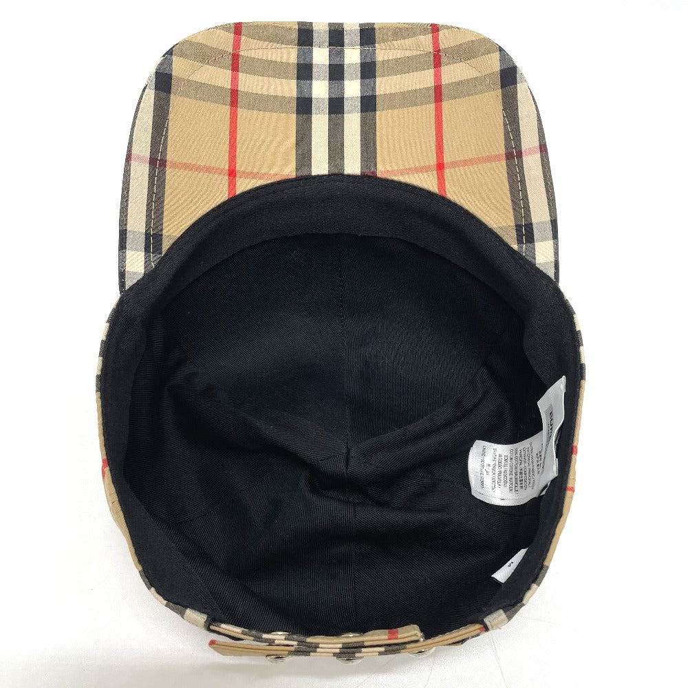 BURBERRY cap 8017283 cotton beige Vintage check TB logo mens(Unisex) M Used Authentic