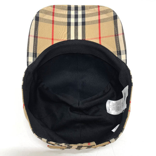 BURBERRY cap 8017283 cotton beige Vintage check TB logo mens(Unisex) M Used Authentic