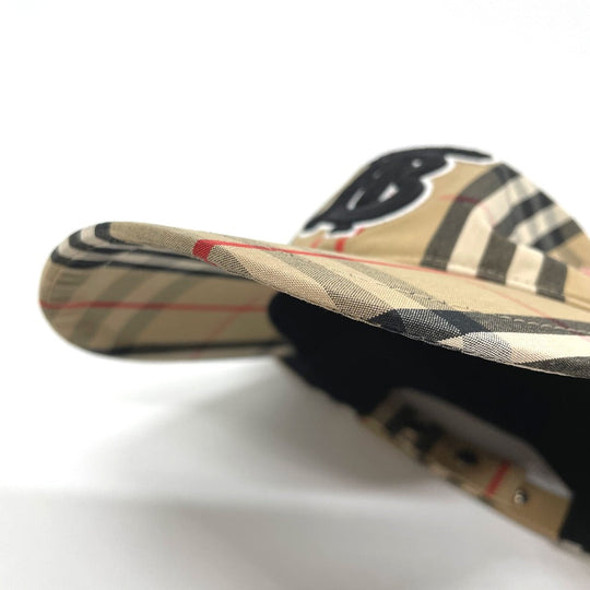 BURBERRY cap 8017283 cotton beige Vintage check TB logo mens(Unisex) M Used Authentic