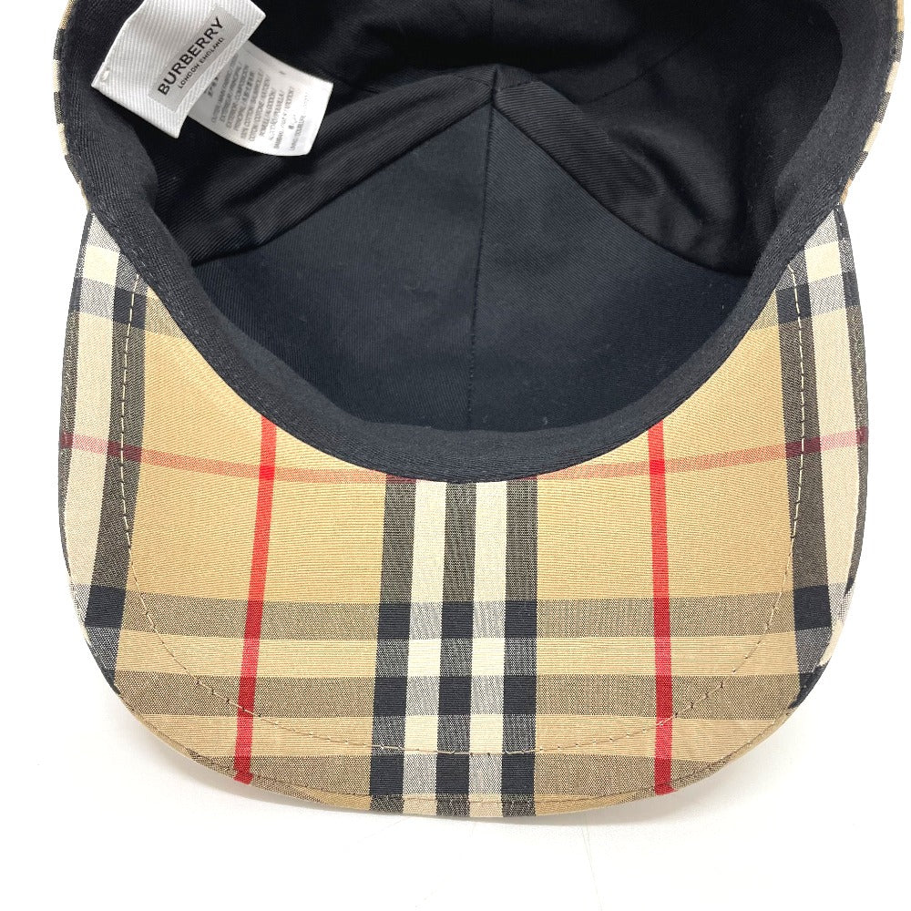 BURBERRY cap 8017283 cotton beige Vintage check TB logo mens(Unisex) M Used Authentic