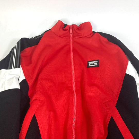 BURBERRY Jersey 8023780 Cotton, Polyester Red x black x white apparel England mens M Used Authentic