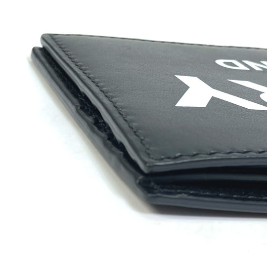 BURBERRY Folded wallet 8013919 leather black logo Wallet mens Used Authentic