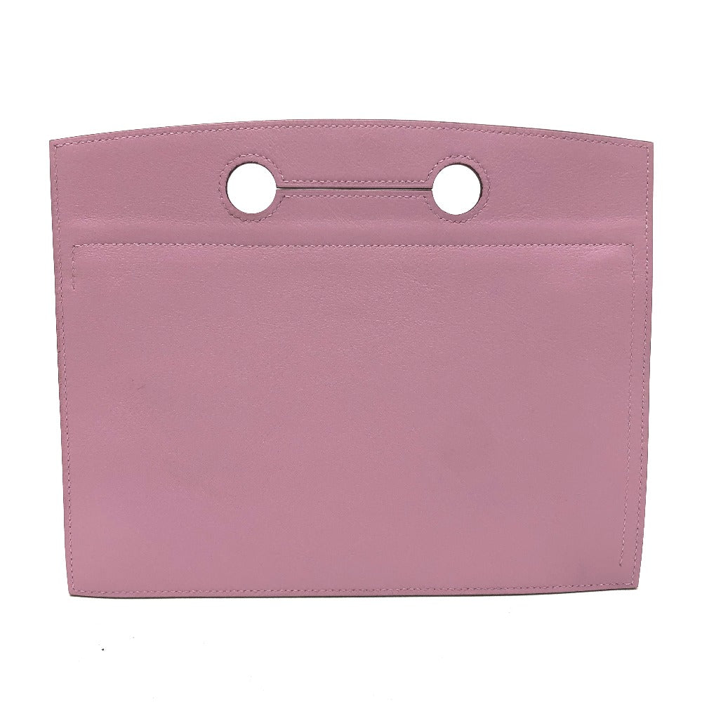 HERMES Pouch Swift pink Birkin Bag Pocket Women Used Authentic