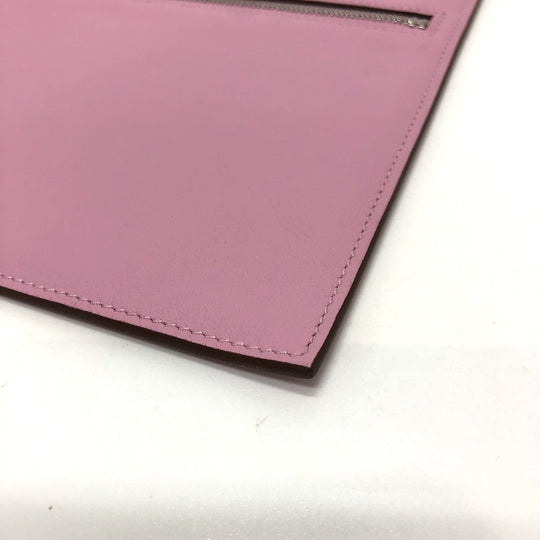 HERMES Pouch Swift pink Birkin Bag Pocket Women Used Authentic